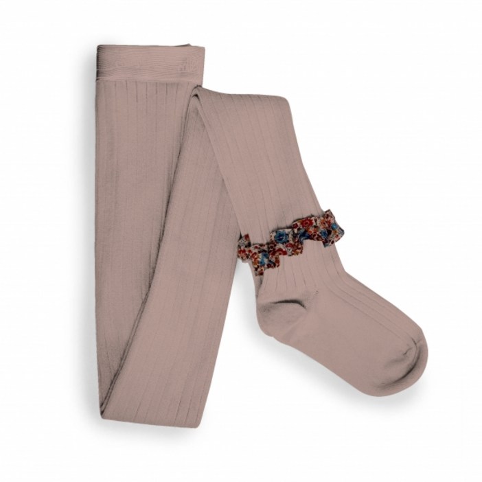 꼴레지앙 리버티 러플 타이즈 Liberty Ruffle Ribbed Tights Kids 5994