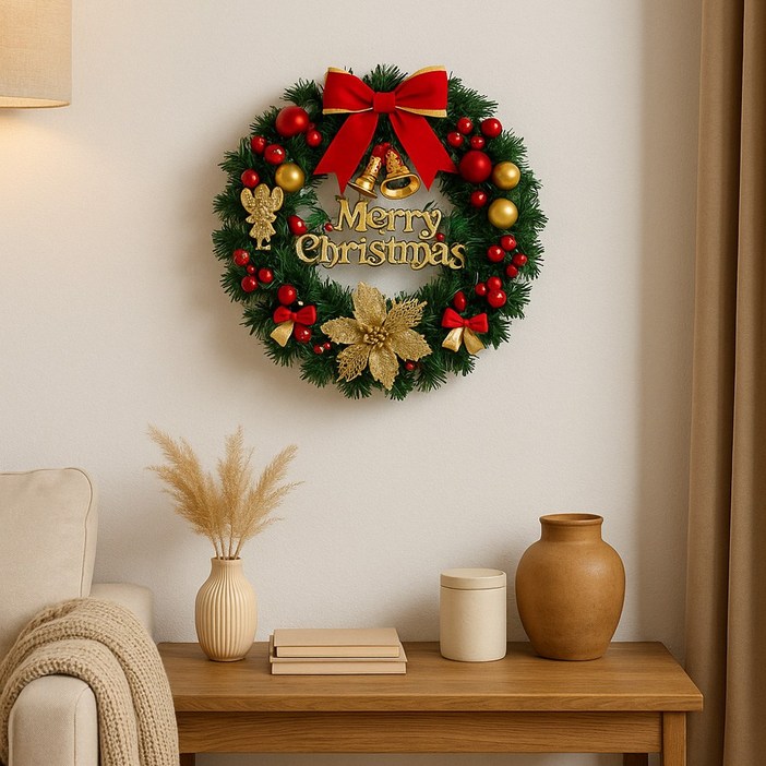 홀팡 크리스마스 장식 리스 소품 장식 파티 용품 홈 오너먼트