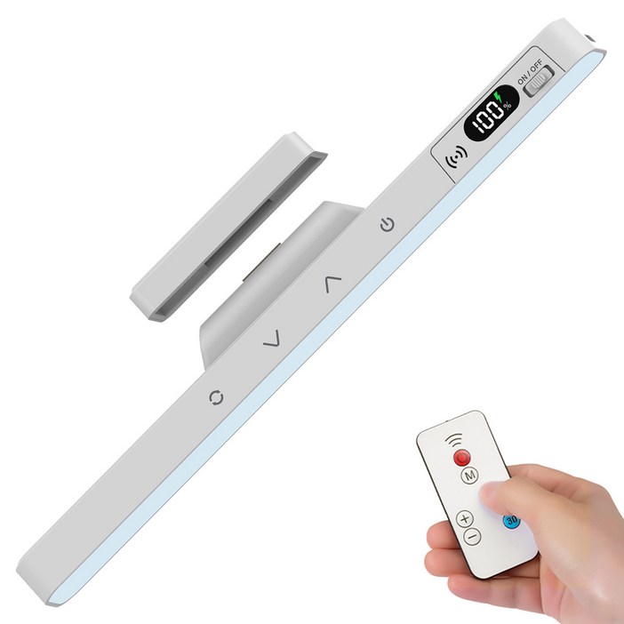 Danni 다용도 무선 자석 LED 무드등 밝기조절 독서등, 화이트