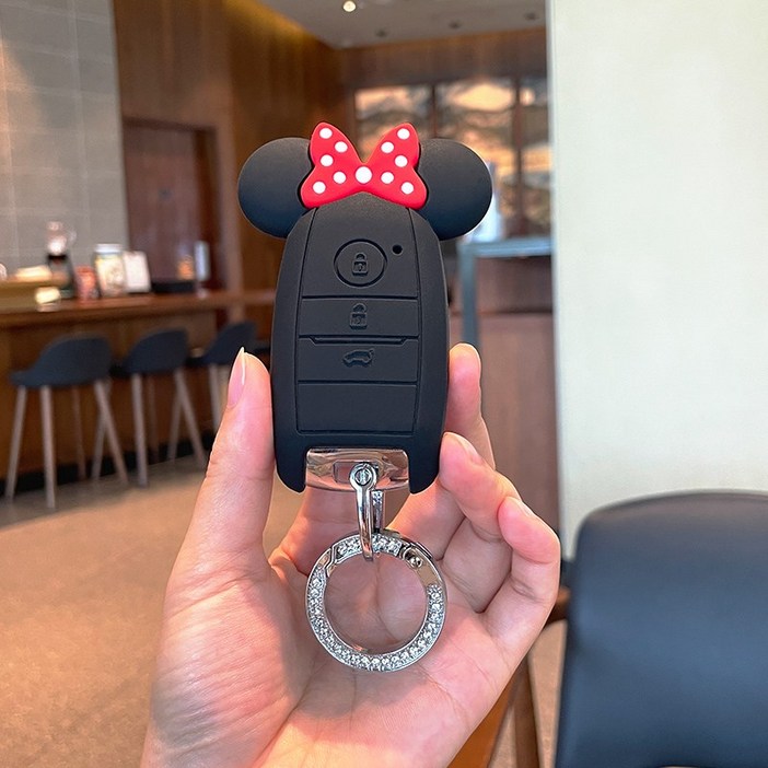 기아 호환 귀여운 차키케이스 자동차 키링 키홀더