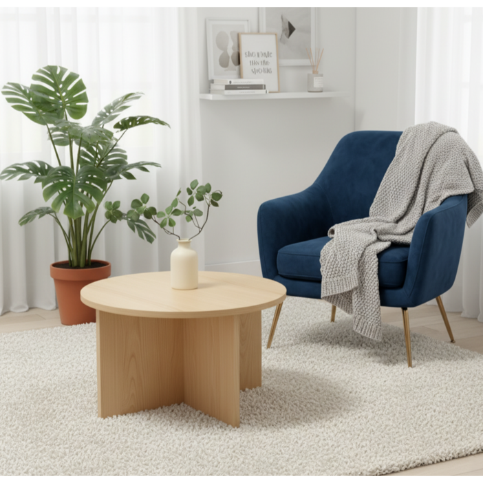 도르리 거실 사이드 테이블 소파 테이블 침대 협탁 원목 테이블L 600, 내추럴