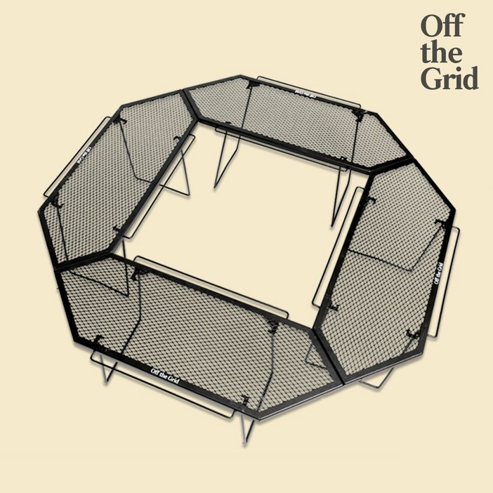 오프더그리드 아이언 헥사곤 메쉬 그릴 캠핑 화로대 테이블 2개 OfftheGrid, 카키2P 오프더그리드 아이언 헥사곤 메쉬 그릴 캠핑 화로대 테이블 2개 OfftheGrid, 카키2P