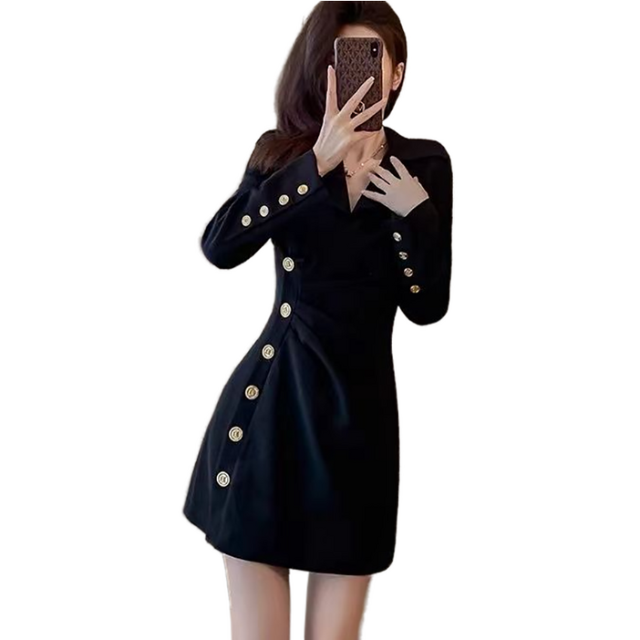 셀럽당  여성 봄가을 원피스 정장 스커트 패션 긴팔 미디 스커트  K1602KR