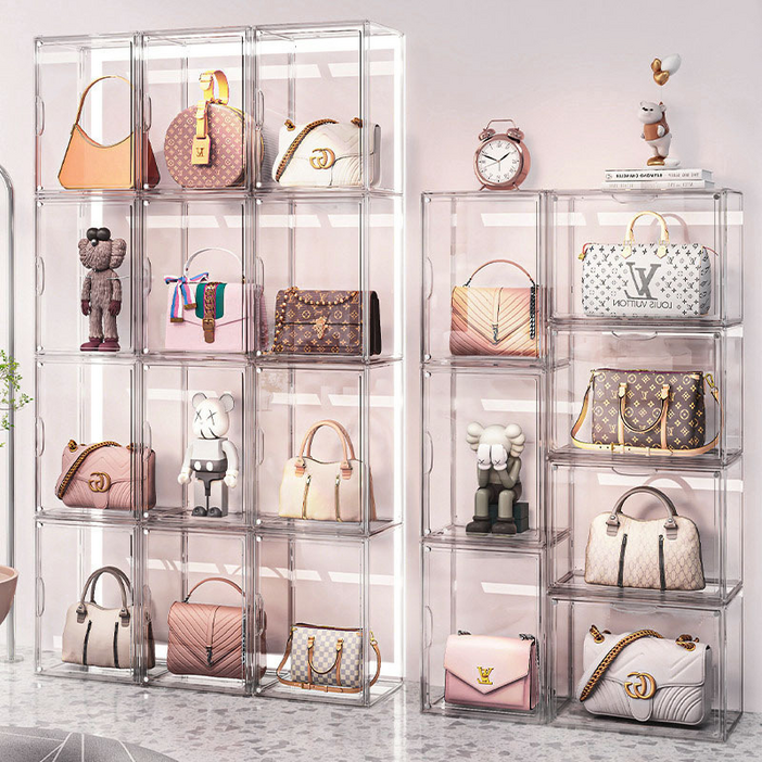 찬람 명품 신발 가방보관함 투명 가방정리함 아크릴케이스, 10개, 403025cm