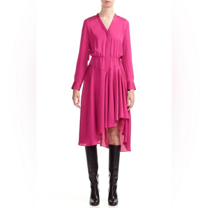 마쥬 Maje 긴팔 미니 드레스 핑크색 사이즈 S 5521138