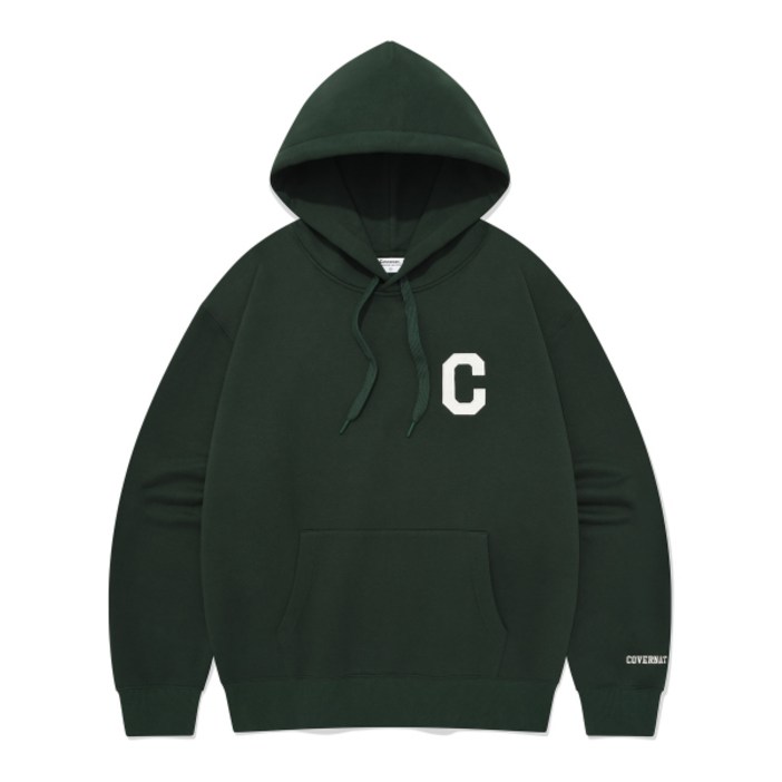 국내매장판 COVERNAT 커버낫 후드티 C 로고 후디 브리티쉬 그린 318807