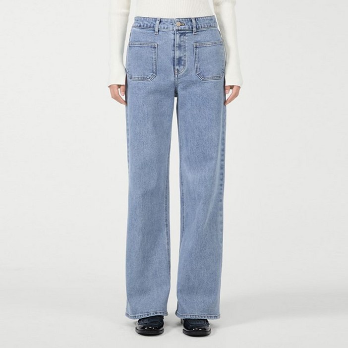 리스트 포켓 스트레이트 데님 팬츠 TSMSLP52070