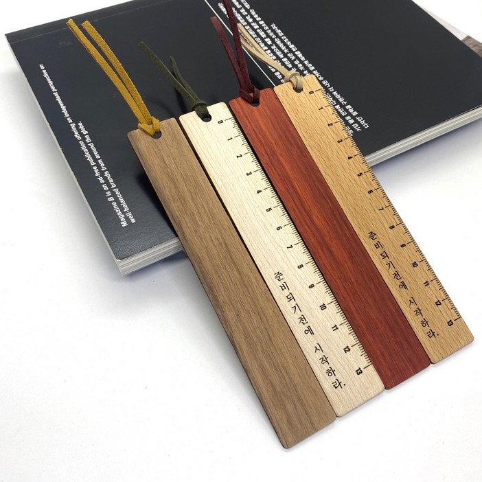 슬로우리스트 나무자 우드 각인 책갈피 북마크 주문제작 단체선물