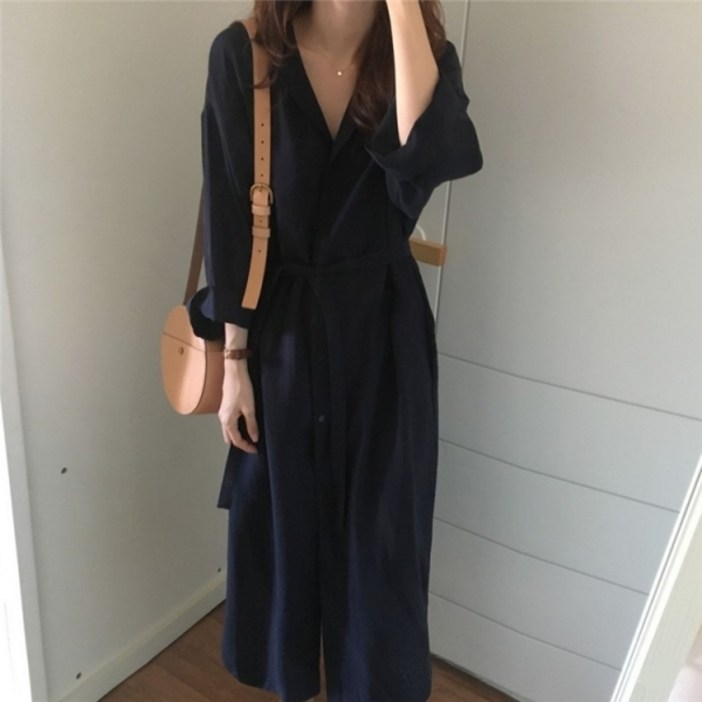 [에이진] 루즈핏 데일리 롱 셔츠