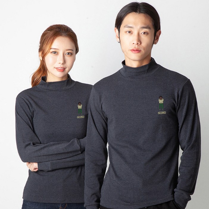 지엔제이 젠제후드 기능성 목폴라 긴팔 티셔츠
