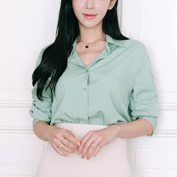 오버나인 여자 여성 블라우스 링클프리 구김없는 스판 셔츠 블라우스