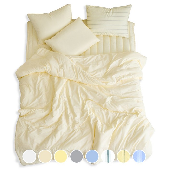 독일 피부과학인증 AllerX 더마 알러지케어 먼지없는 차렵 이불 간절기 가을 사계절 침구 세트