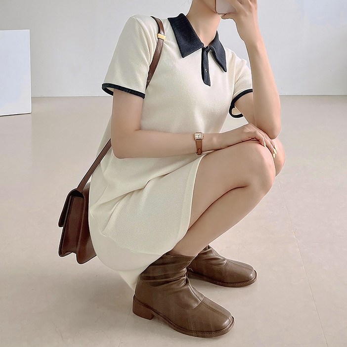 고급소재PK 피케 카라 테니스 원피스루이스클로젯