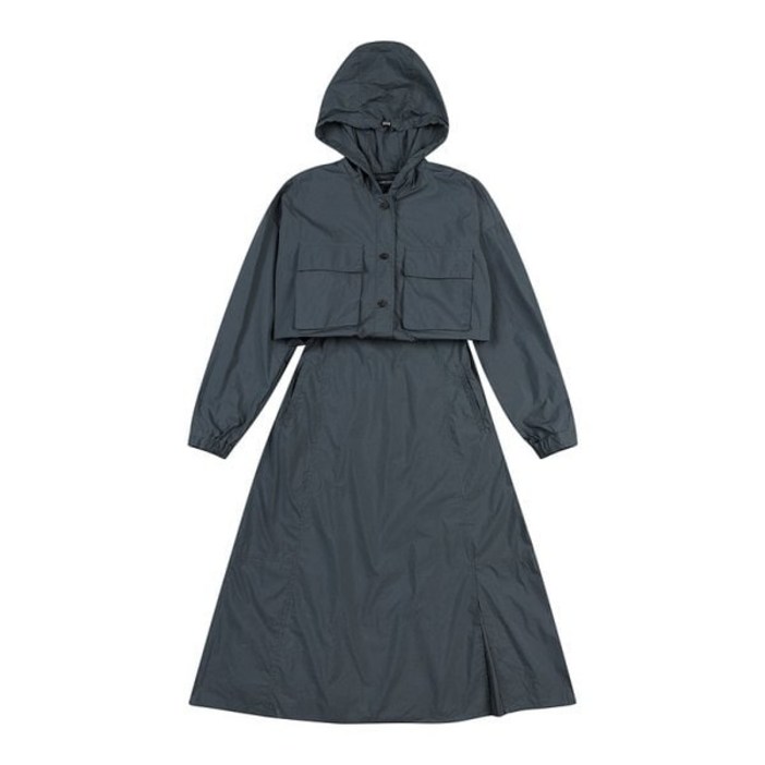 [브랜드정품] 코데즈컴바인 레이어드 점퍼후드 원피스 (CJA-OP503W2) 간절기 브랜드 백화점