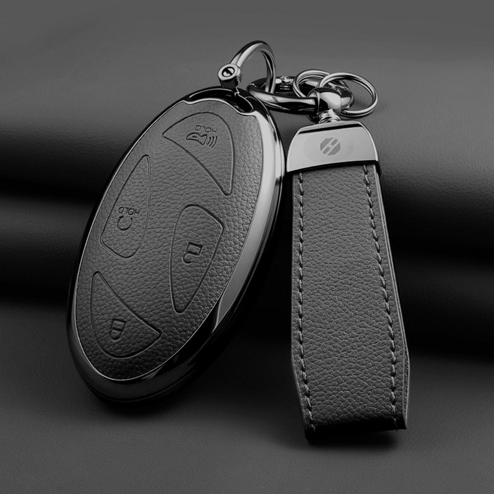 HAKO 소프트 가죽TPU 차키케이스키홀더 신형현대호환, H09, 그레이