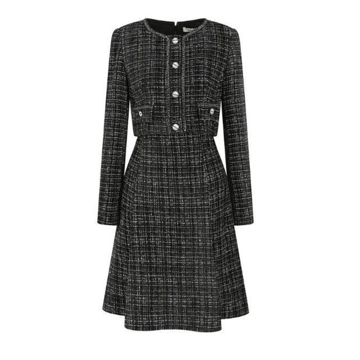 JJ지고트 트위드 재킷 플레어 원피스 GPBM0OP911 844201