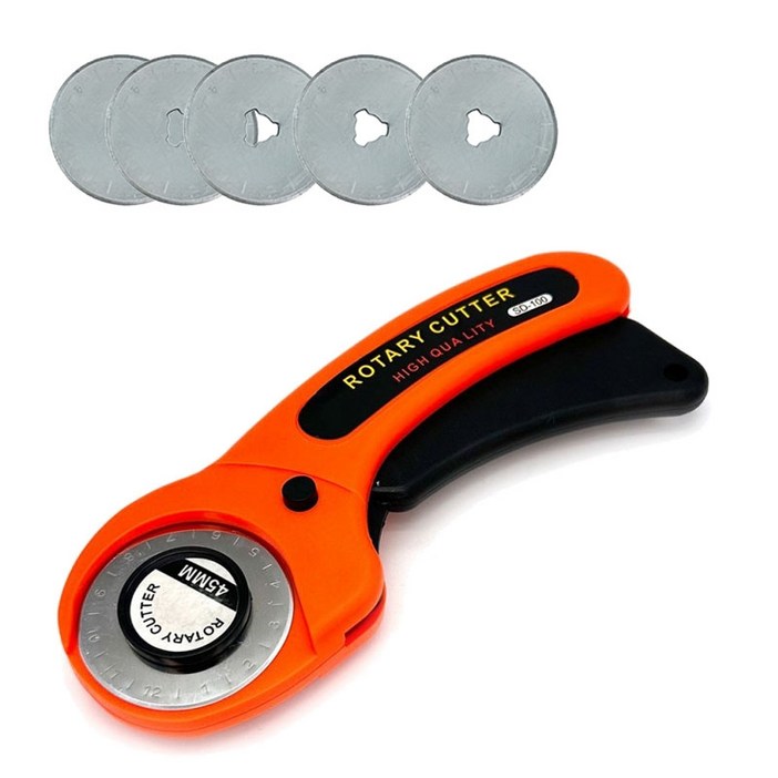 원형칼 로터리 원단칼 로터리  원형칼날  칼심5개 