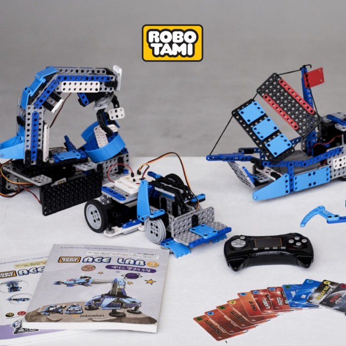 로보타미 어린이 코딩 블럭 로봇 만들기 에이스랩  로보트론 과학상자 로봇 장난감, 1개