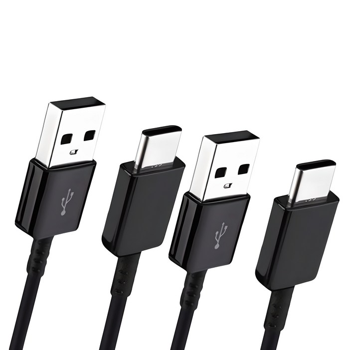 11 삼성 정품 C타입 고속 충전케이블, 데이터 통신케이블, 블랙, 화이트 1.5m, 1m