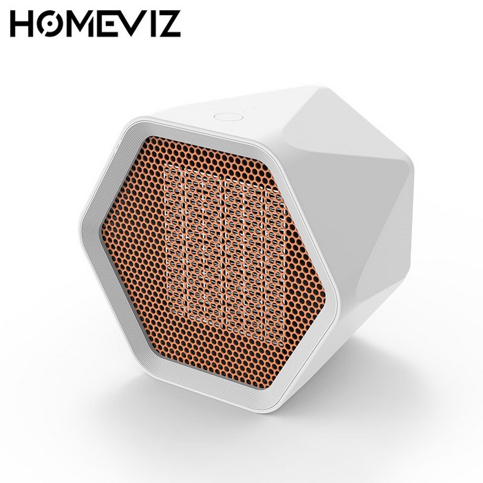 HOMEVIZ NF1 캠핑 사무실 PTC 미니온풍기 미니 팬히터, 하얀