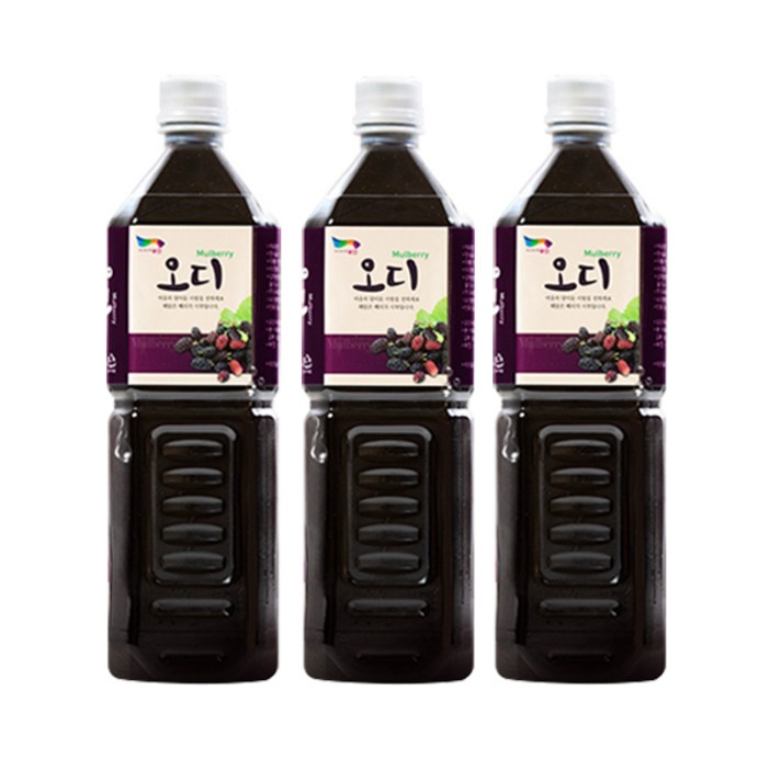 해담은베리 2023년 햇오디 착즙원액, 1000ml, 3개