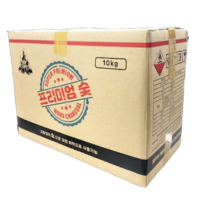 프리미엄 비장탄 참숯 10kg 업소 캠핑 바베큐 야외 난로 구이용 바베큐 숯 캠핑 숯