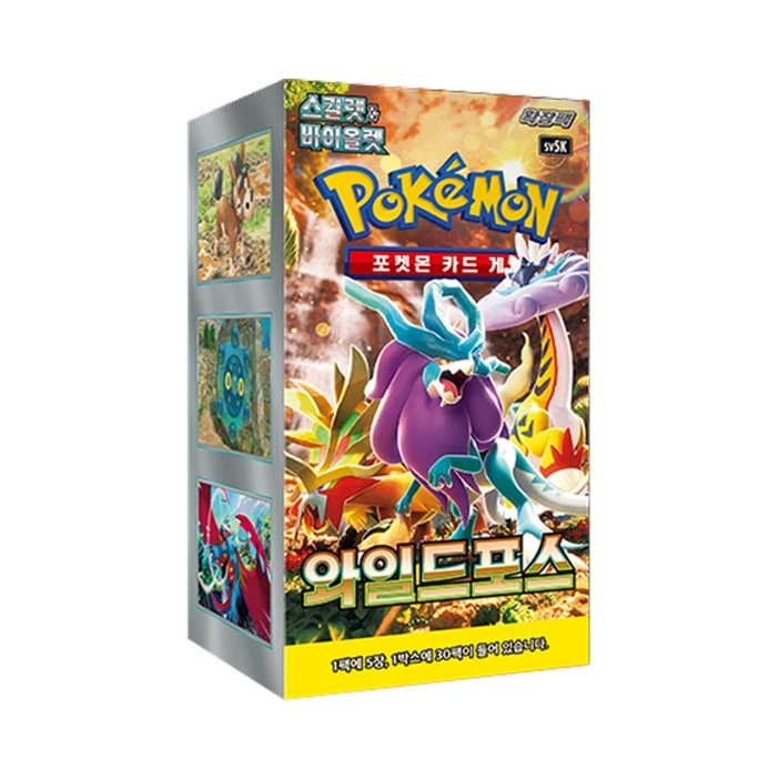 포켓몬 카드게임 와일드포스 TCG 스칼렛바이올렛 확장팩 1박스 미개봉 30팩한글판, 1개, 와일드포스