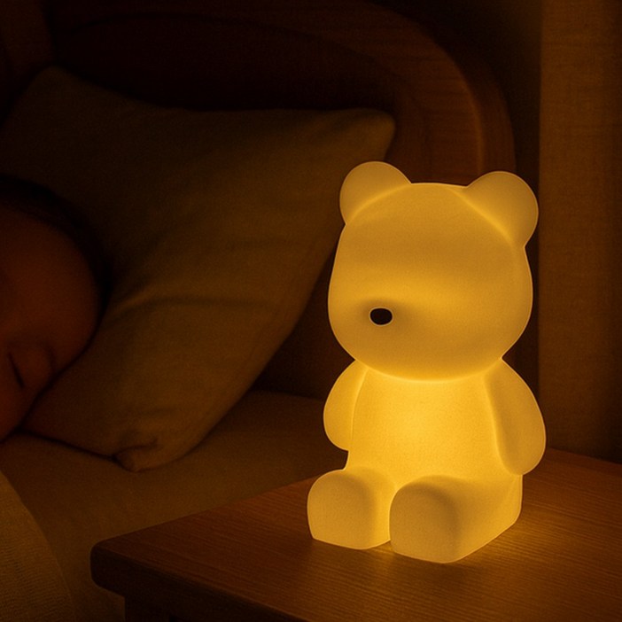 플로우홈 달곰이 led 무선 수면 수유 무드 등