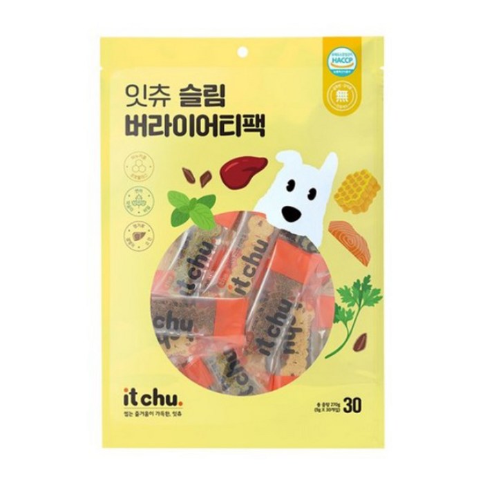 더 잇츄 슬림팩 버라이어티팩 강아지 치석제거껌 덴탈껌 개 양치껌 30개입, 1개 더 잇츄 슬림팩 버라이어티팩 강아지 치석제거껌 덴탈껌 개 양치껌 30개입, 1개