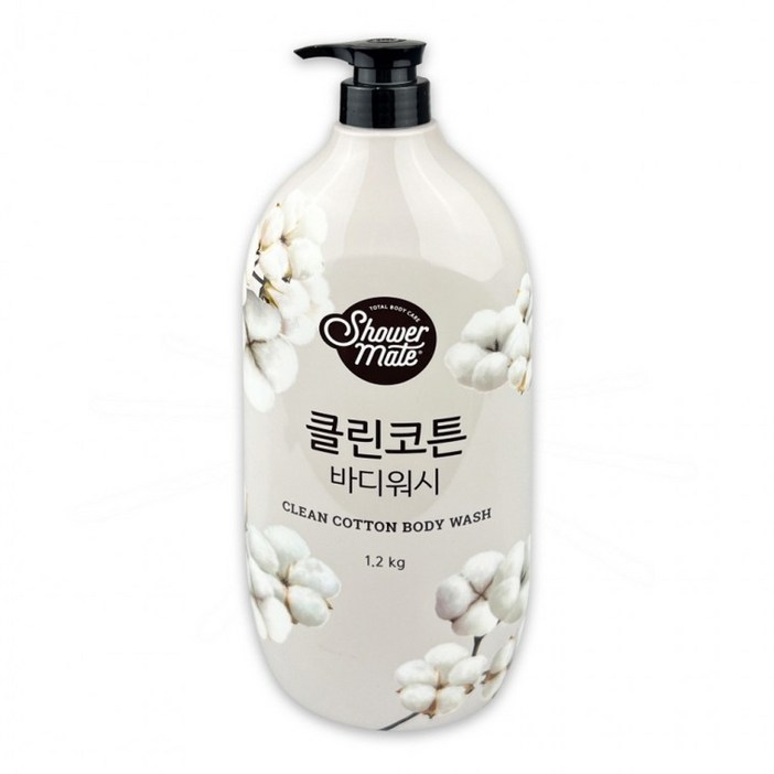 샤워메이트 내추럴 클린코튼 바디워시 1.2kg D, 1개 샤워메이트 내추럴 클린코튼 바디워시 1.2kg D, 1개