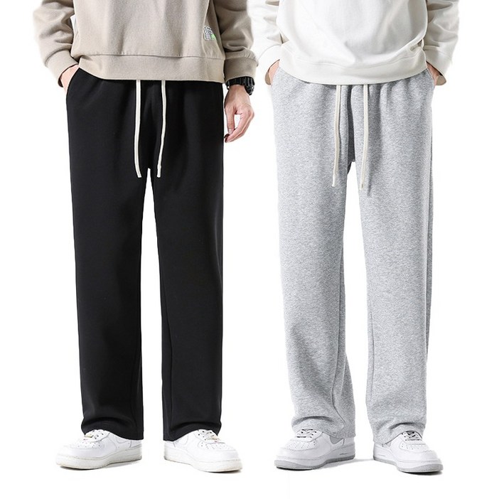 남자 트레이닝바지 2장 고급 컴포트 춘추 츄리닝바지 긴바지 일자바지 남여공용 tanlz608