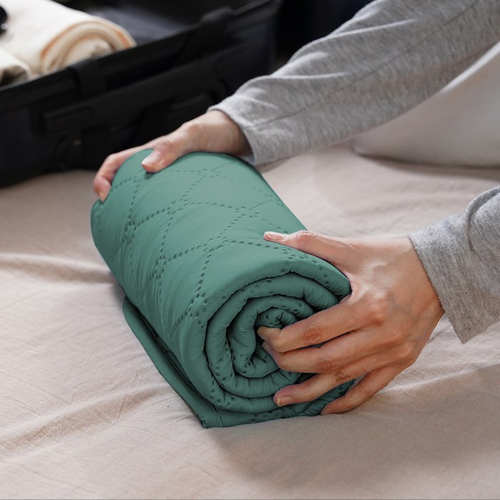 탄소 카본 여행용 휴대용 전자파 차단 원적외선 프렌체 투어 전기 매트 요  1인용 L/라지