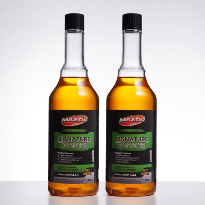 맥쏠 시그니처 부스터 연료첨가제 디젤경유 300ml, 2개, 디젤경유