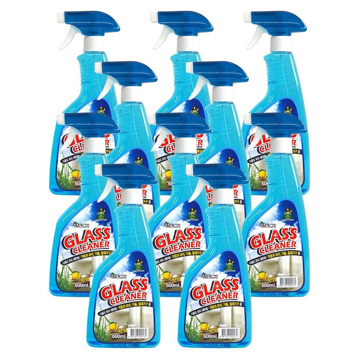 산도깨비 유리세정제 600ml, 10개, 600ml