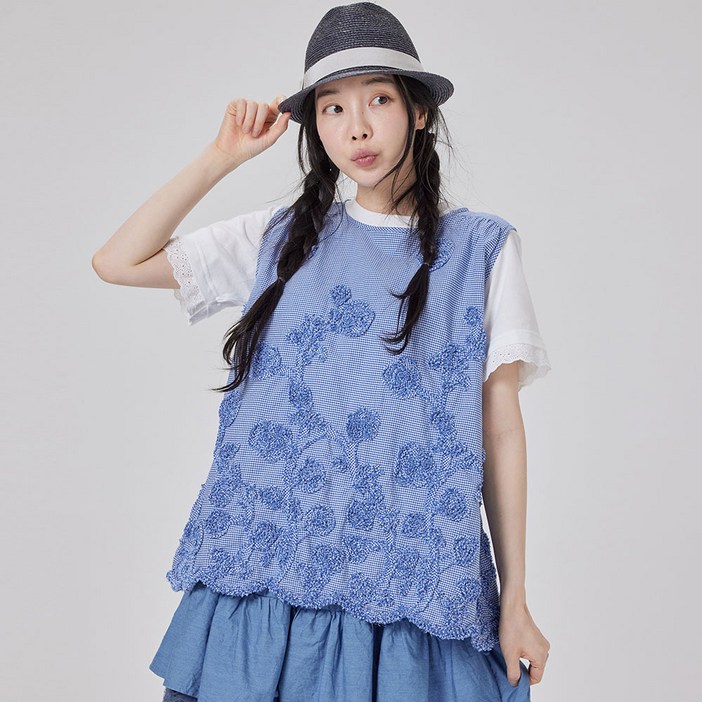 투스토리지니 로지핸들 블라우스
