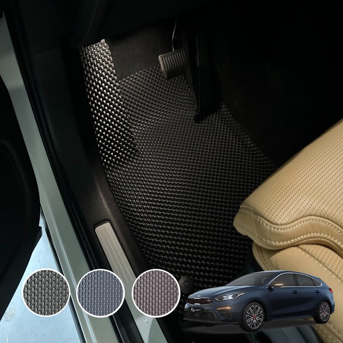 K3 GT 체인 카매트 전차종 자동차 발매트 발판 블랙 1열 운전석조수석, 블랙