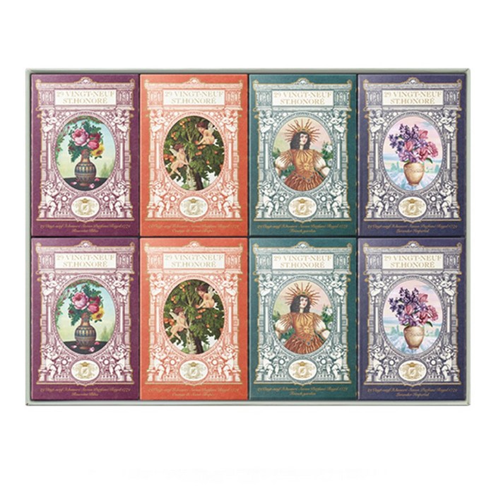 뱅네프생토노레 신제품 새로운향 사봉 파퓨메 로얄 1779 프랑스향 향수비누 시즌2 집들이선물 답례품 어버이날 스승의날 성년의날 선물, 135g, 8개입