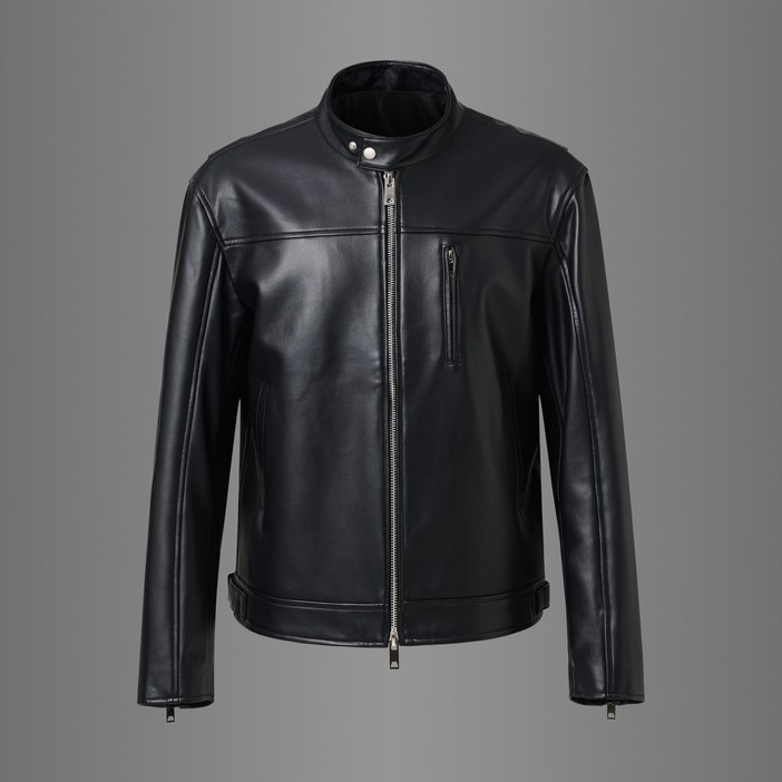 DIWO 천연 양가죽 라이더 자켓