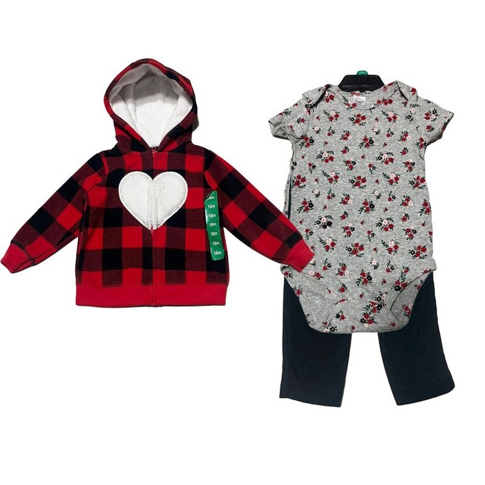 카터스 우주복 3PCS 롬퍼 코스트코