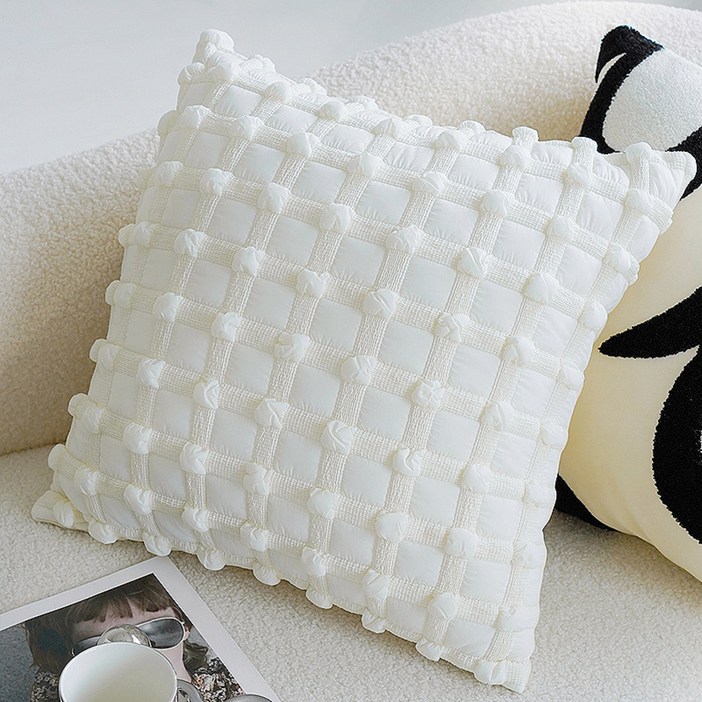 리빙플래너 모노아트 쿠션 북유럽 거실 쇼파 침대 쿠션 디자인 쿠션커버 쿠션솜 포함