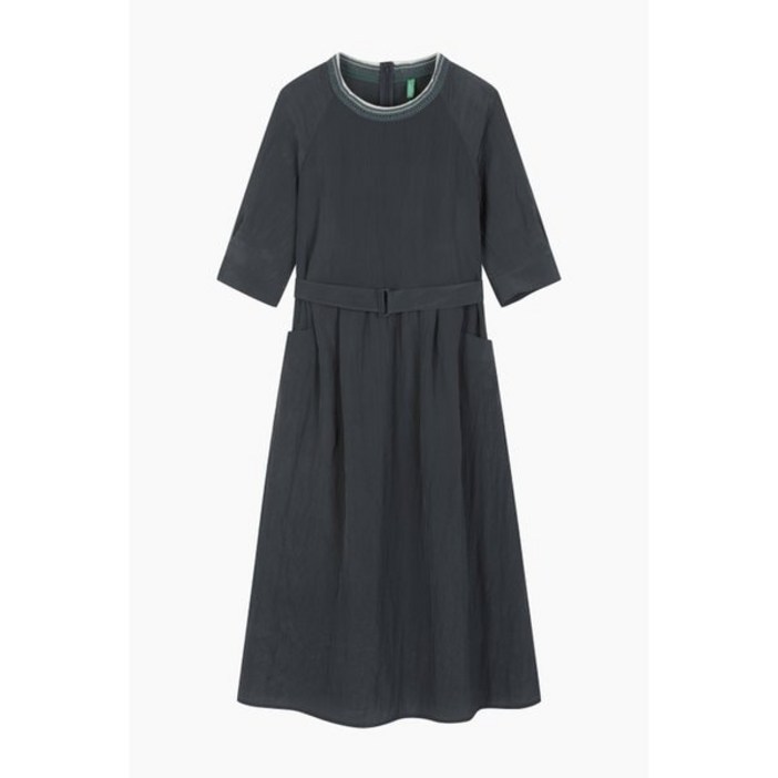 백화점정품 베네통 원피스 엘아민 벨티드 BAOP03411