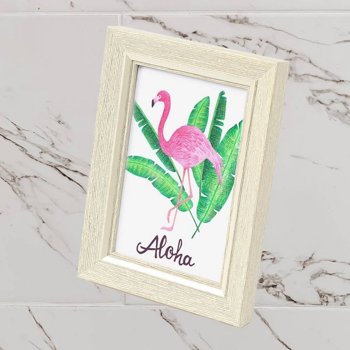 삭개오 우드 컬러 웨딩 결혼 사진 포토 액자 엑자 강아지 19 x 14cm 길이 탁상 벽걸이