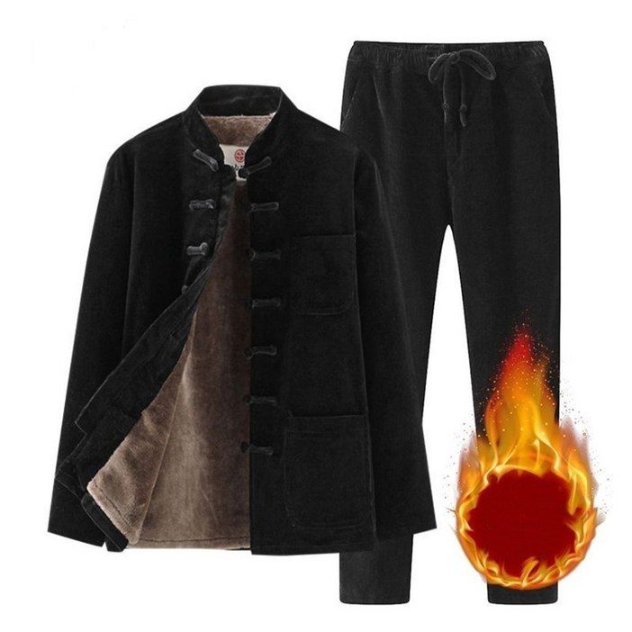 셀럽당 겨울 코듀로이 남 세트 캐주얼 기모 코트M2109