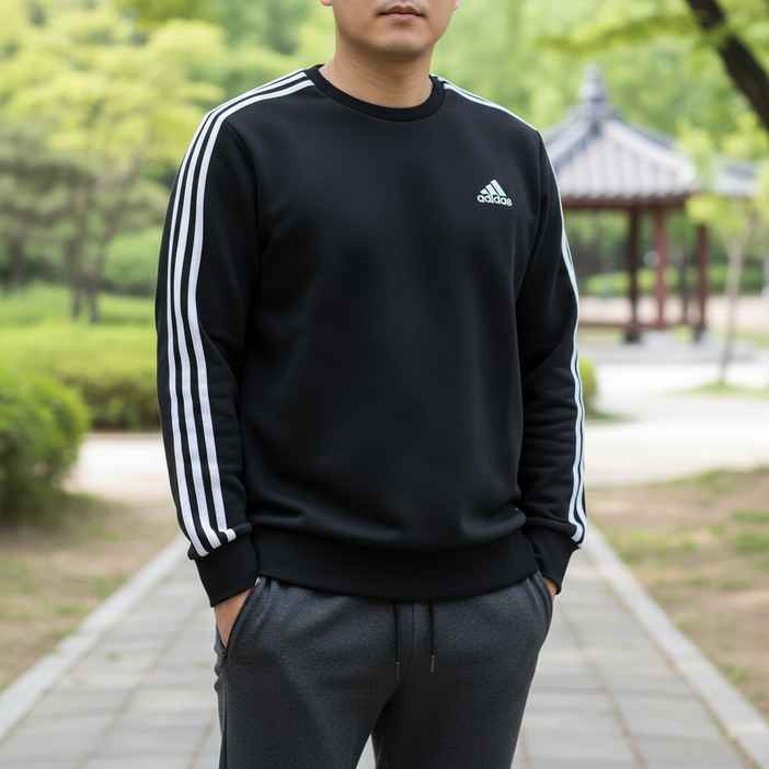 아디다스 맨투맨 남여공용 기모 따뜻한 부드러운 스웨트 셔츠