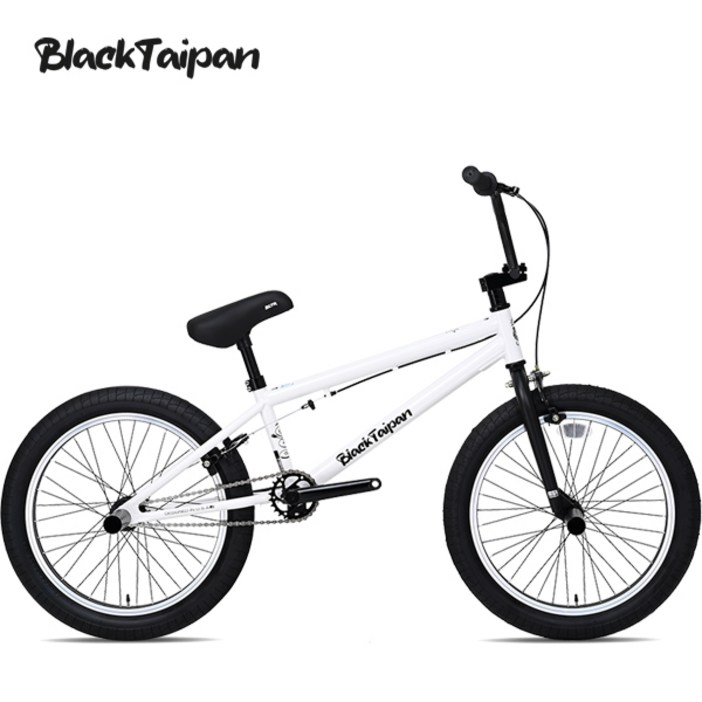 2025 블랙타이판 비엠엑스 BMX 자전거 포티튜드 묘기용 퍼포먼스 미조립, 1개, 140cm, 포티튜드 20인치 화이트블랙