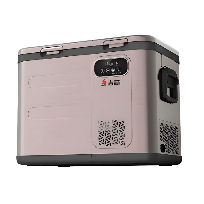 아이스트립 실속형 차량용 냉장고 화물차 캠핑 휴대용 대용량 가정용 차박 냉동고, 차량 가정 겸용 핑크색, 49L