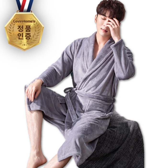 [BEST] 로빈홈즈 샤워가운 목욕가운 호텔, 1개, [BEST] 프리미엄 그레이