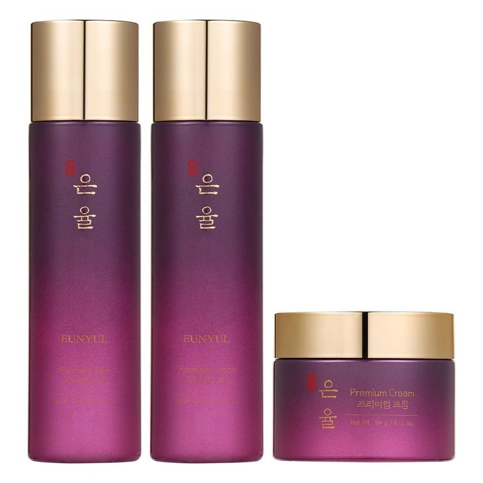 은율 프리미엄 한방 토너+로션+크림 3종세트, 1세트(스킨150ml, 로션150ml, 크림60g), 1개