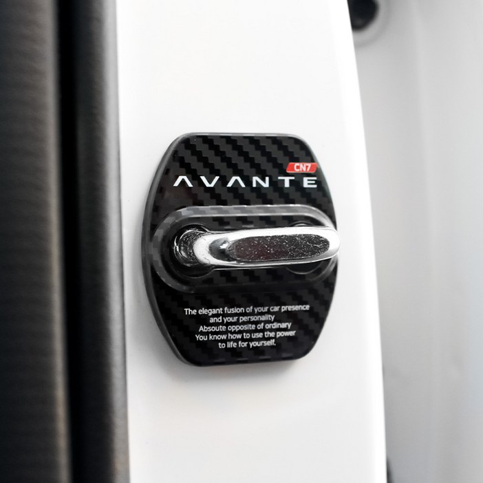 영카클럽 더뉴아반떼 CN7 호환 카본 도어스트라이커 커버 튜닝 용품, 더뉴 아반떼CN7, 카본