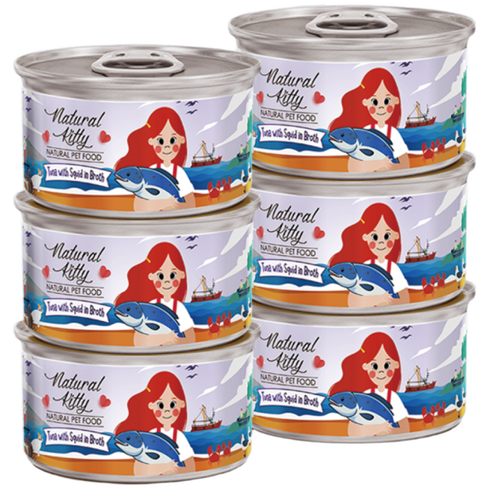 내추럴키티 100% 원재료 리얼 그레인프리 고양이 습식 캔